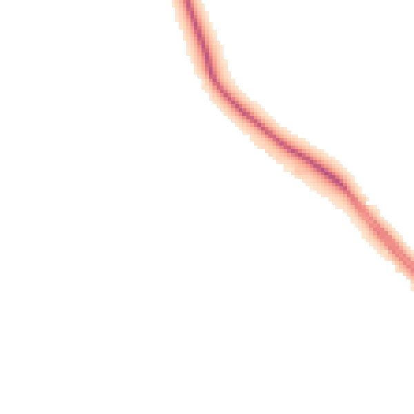 Night-time road noise heatmap for RG24 9QY