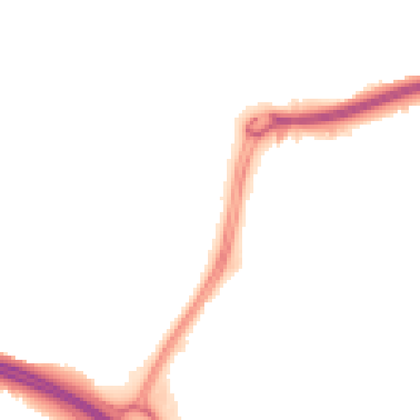 Night-time road noise heatmap for RG24 9WH