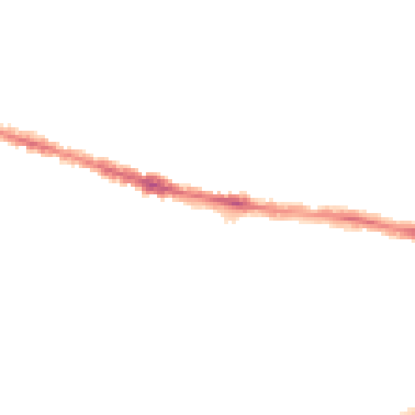 Night-time road noise heatmap for RG30 1AU