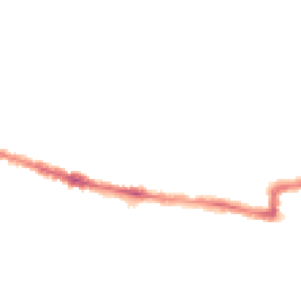 Night-time road noise heatmap for RG30 1BL