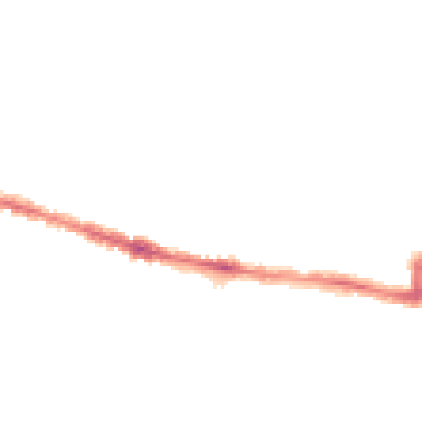 Night-time road noise heatmap for RG30 1DB
