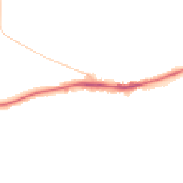 Night-time road noise heatmap for RG30 3BW