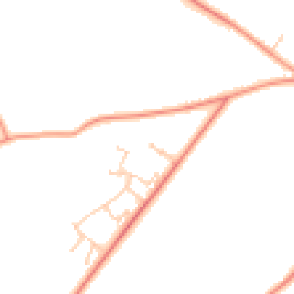 Daytime road noise heatmap for RG30 3DQ