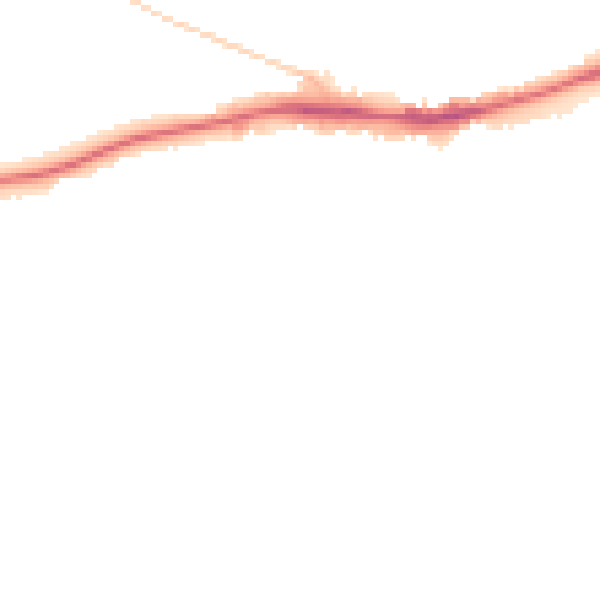 Night-time road noise heatmap for RG30 3NQ