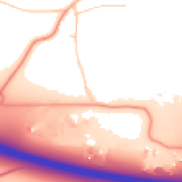 Daytime road noise heatmap for RG30 3XH