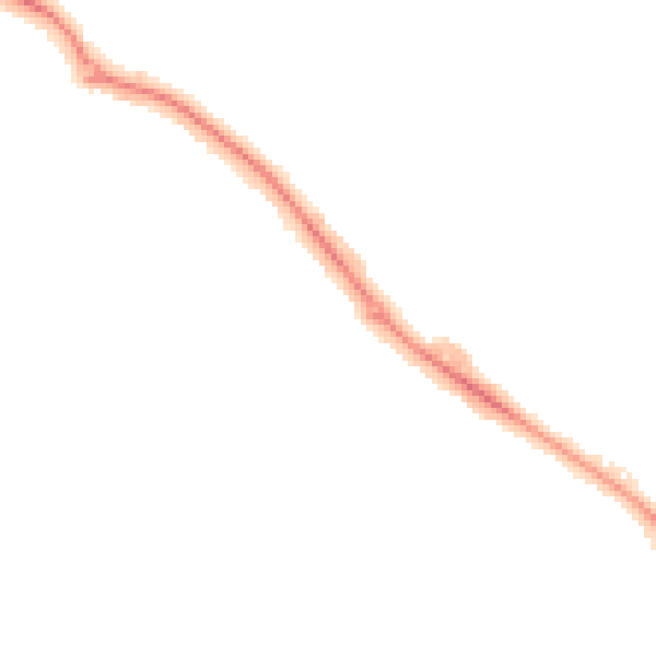 Night-time road noise heatmap for RG30 6TS