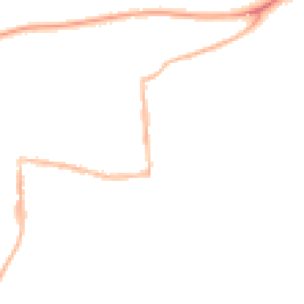 Night-time road noise heatmap for RG4 5AZ