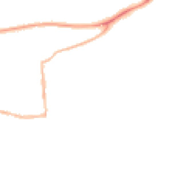 Night-time road noise heatmap for RG4 5BF
