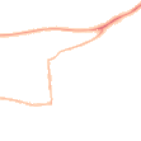 Night-time road noise heatmap for RG4 5BH