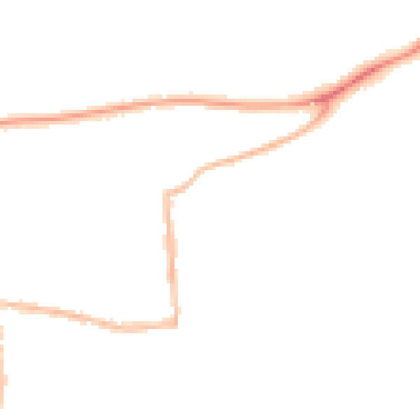 Night-time road noise heatmap for RG4 5BJ