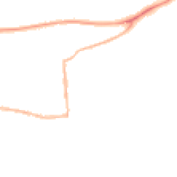 Night-time road noise heatmap for RG4 5BN