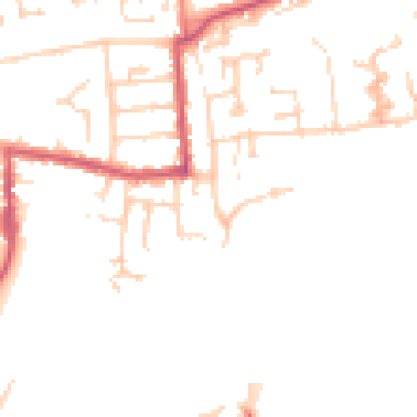 Daytime road noise heatmap for RG4 5BU