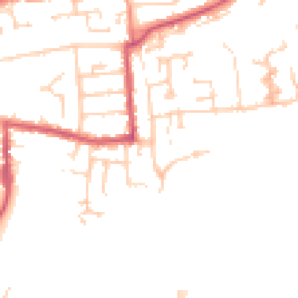 Daytime road noise heatmap for RG4 5BX