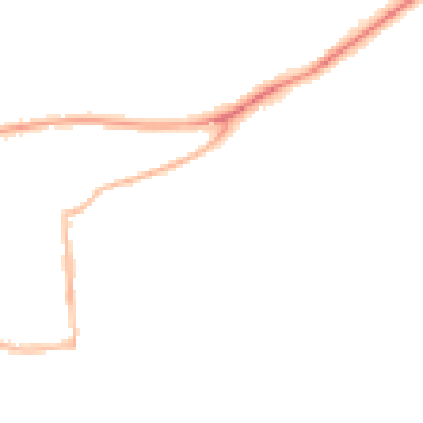 Night-time road noise heatmap for RG4 5DE