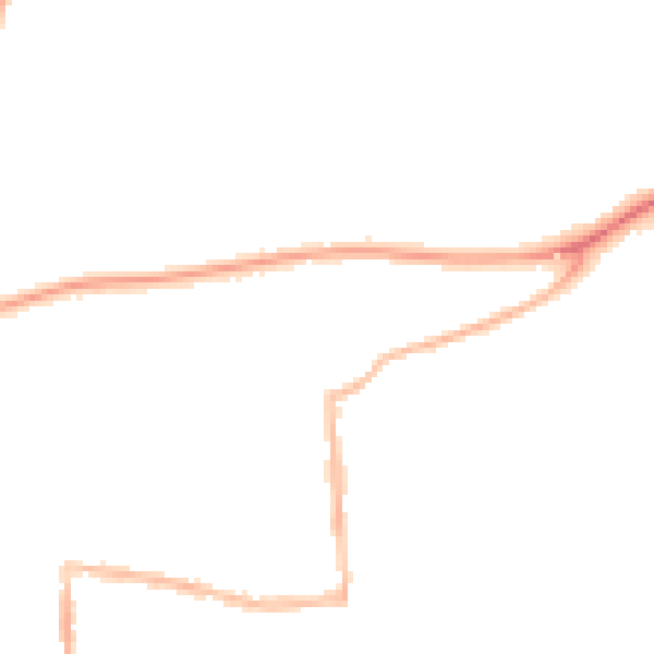 Night-time road noise heatmap for RG4 5DG
