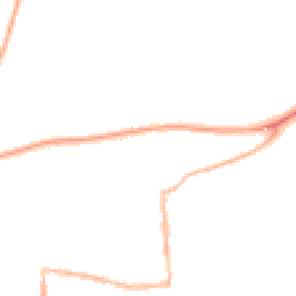 Night-time road noise heatmap for RG4 5DR