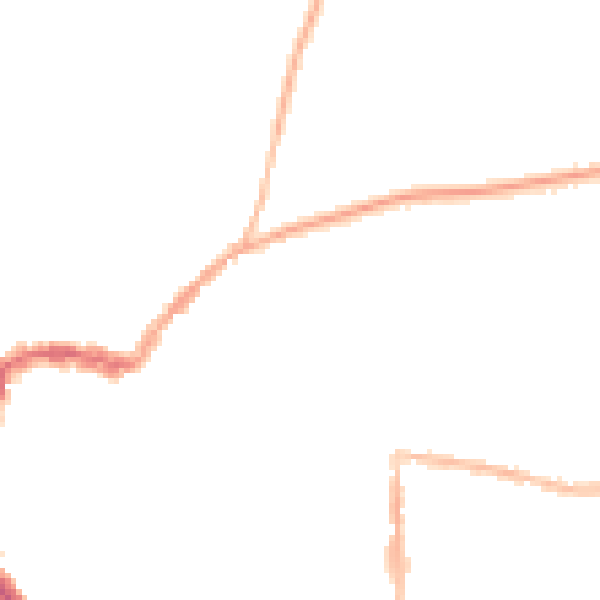 Night-time road noise heatmap for RG4 5EA