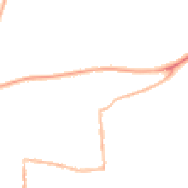 Night-time road noise heatmap for RG4 5EE
