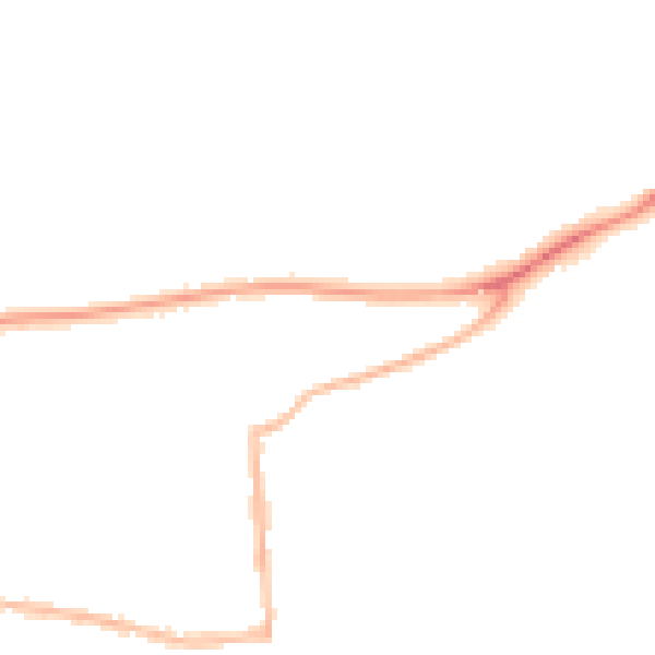 Night-time road noise heatmap for RG4 5HP