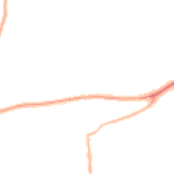 Night-time road noise heatmap for RG4 5JF