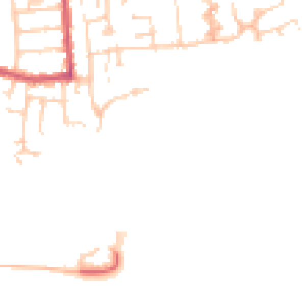 Daytime road noise heatmap for RG4 5JZ