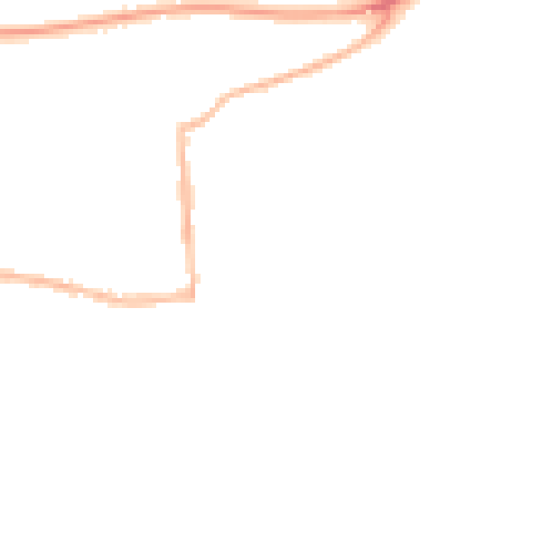 Night-time road noise heatmap for RG4 5LZ
