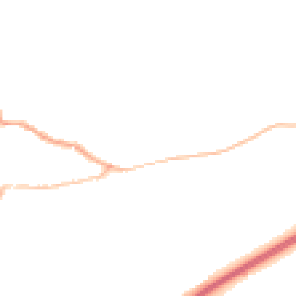 Night-time road noise heatmap for RG4 6AF