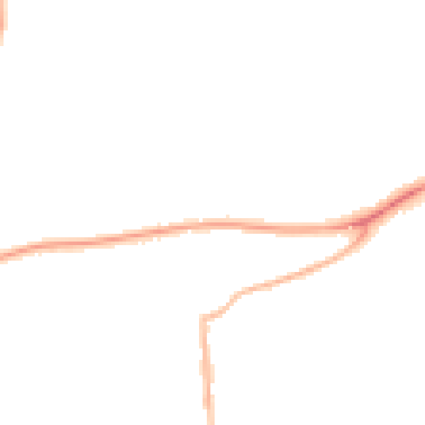 Night-time road noise heatmap for RG4 6DH