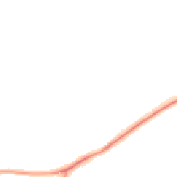 Night-time road noise heatmap for RG4 6LA