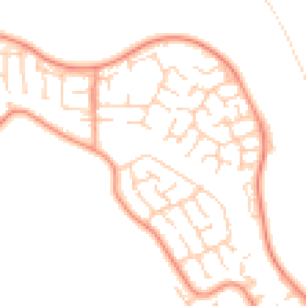 Daytime road noise heatmap for RG4 6QJ