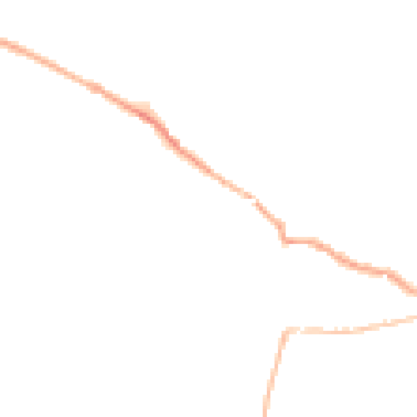 Night-time road noise heatmap for RG4 6TW
