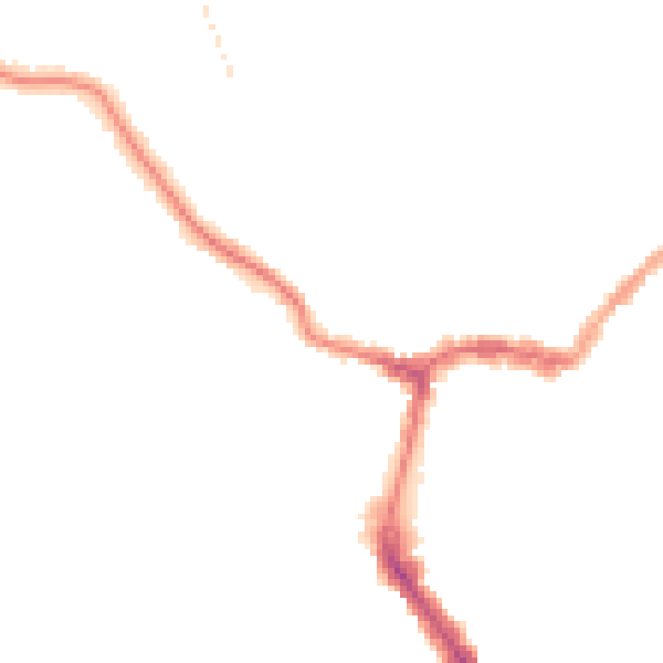 Night-time road noise heatmap for RG4 7AG