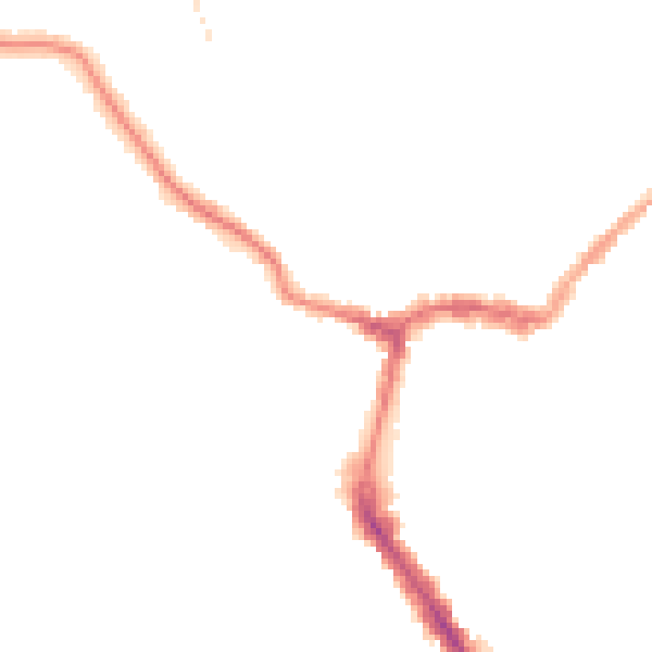Night-time road noise heatmap for RG4 7AH