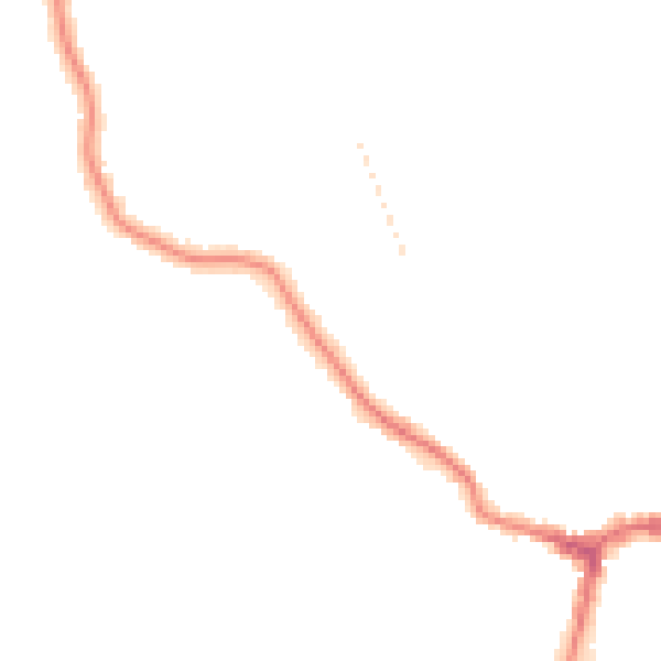 Night-time road noise heatmap for RG4 7AZ
