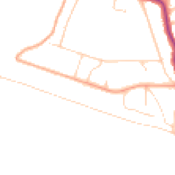 Daytime road noise heatmap for RG4 7EF
