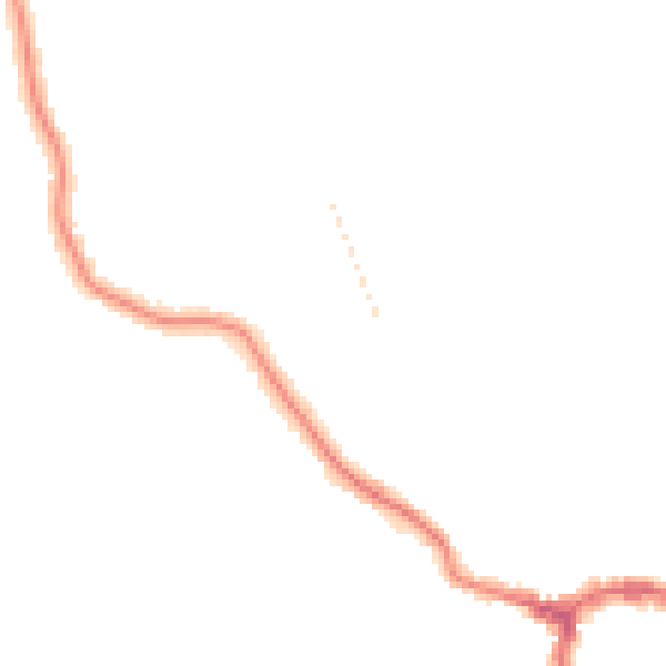 Night-time road noise heatmap for RG4 7PQ