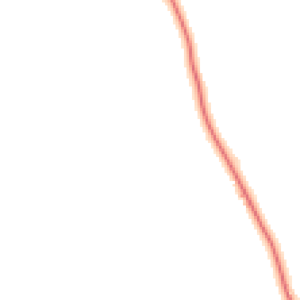 Night-time road noise heatmap for RG4 7UJ