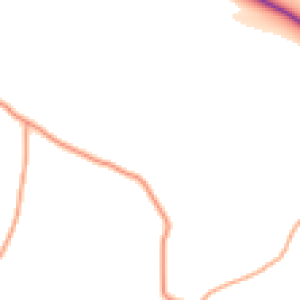 Daytime road noise heatmap for RG4 7UN