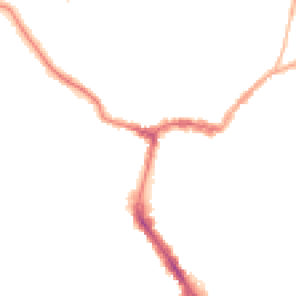 Night-time road noise heatmap for RG4 8AA