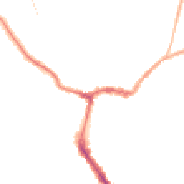 Night-time road noise heatmap for RG4 8AT