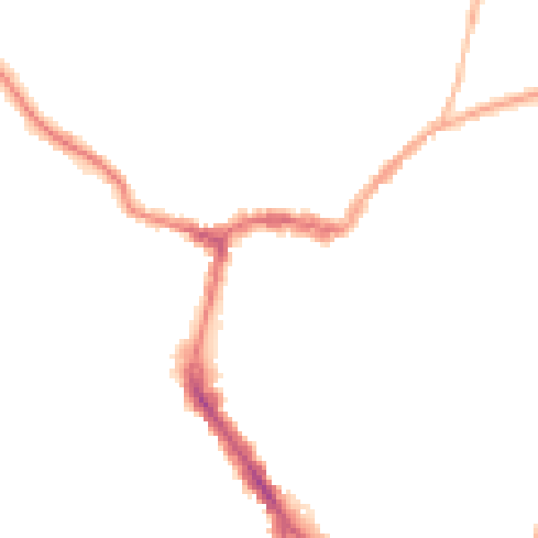Night-time road noise heatmap for RG4 8BB