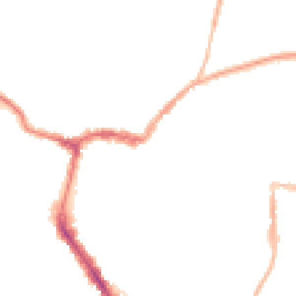 Night-time road noise heatmap for RG4 8HU