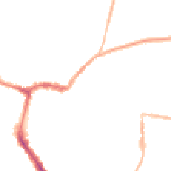 Night-time road noise heatmap for RG4 8HY