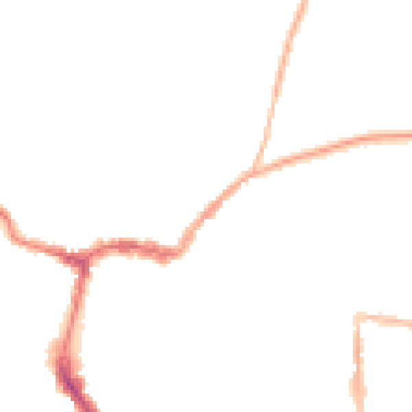 Night-time road noise heatmap for RG4 8JL