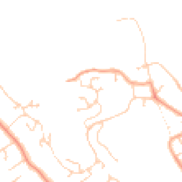 Daytime road noise heatmap for RG4 8LD