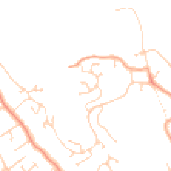 Daytime road noise heatmap for RG4 8LF
