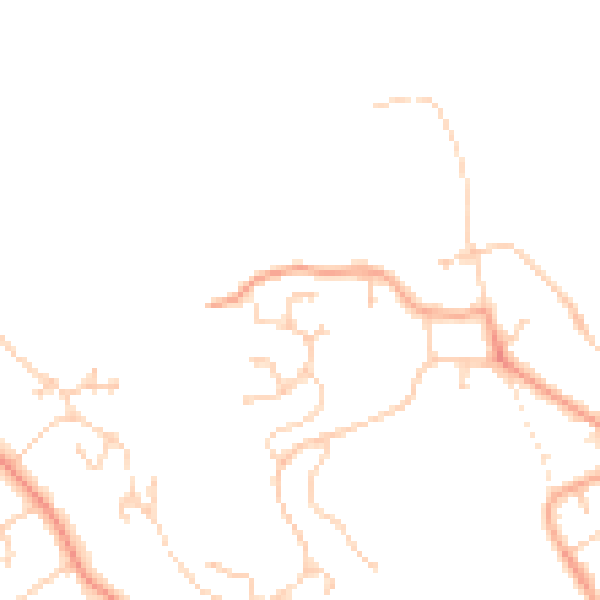 Daytime road noise heatmap for RG4 8LZ
