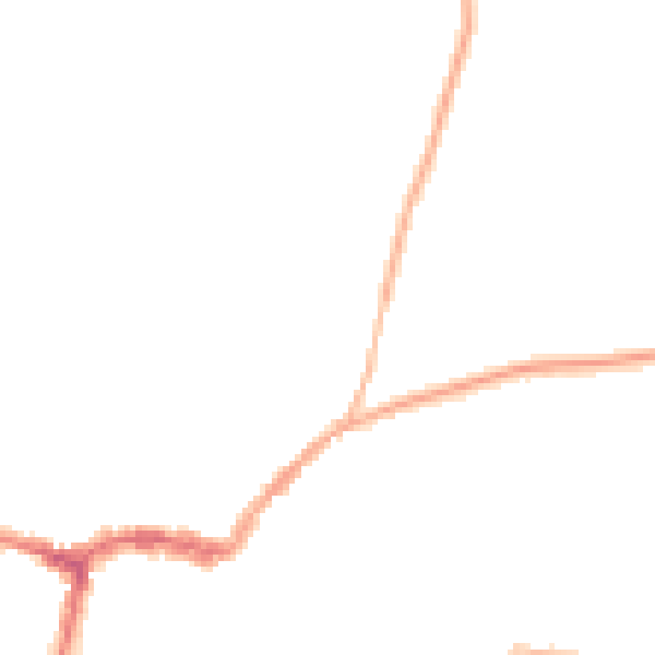 Night-time road noise heatmap for RG4 8NU
