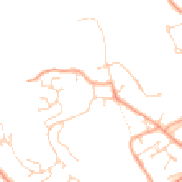 Daytime road noise heatmap for RG4 8QH