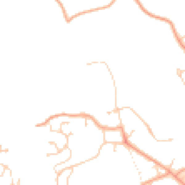Daytime road noise heatmap for RG4 8QT